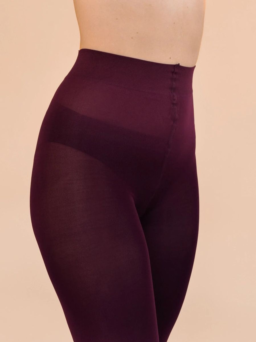 Hot Rachel Comfy 80D Tights Burgundy