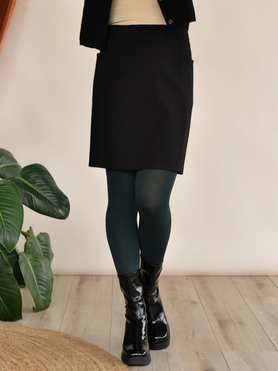 Hot Rachel Comfy 80D Tights Forest Green