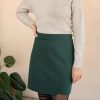 Wholesale Rachel Mary Forest Green Mini Skirt