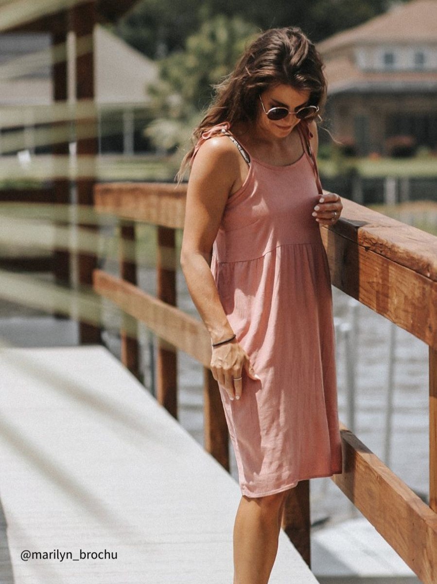 Clearance Rachel Camille Pink Strappy Dress