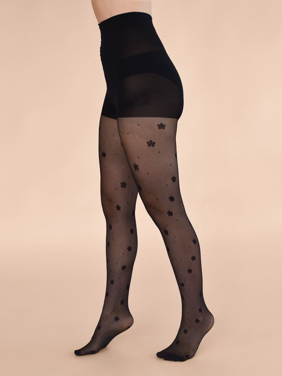 Clearance Rachel Daisies & Dots Print Tights