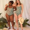 Best Rachel Green Foliage Scoop Swimsuit