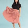 Hot Rachel Hazel Pleated Skirt Pink