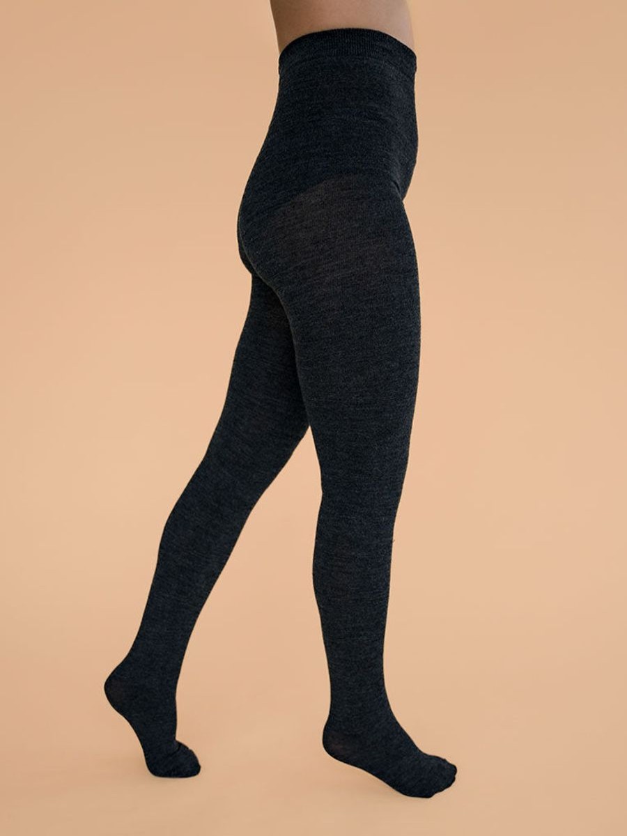 Best Rachel Merino Wool Tights 220D Charcoal