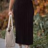 Wholesale Rachel Maya Black Pleated Skirt