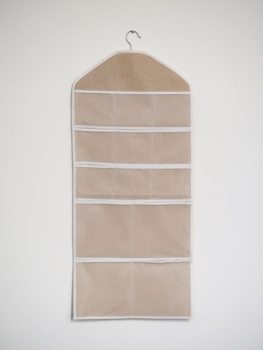 Online Rachel Beige Hanging Closet Organizer