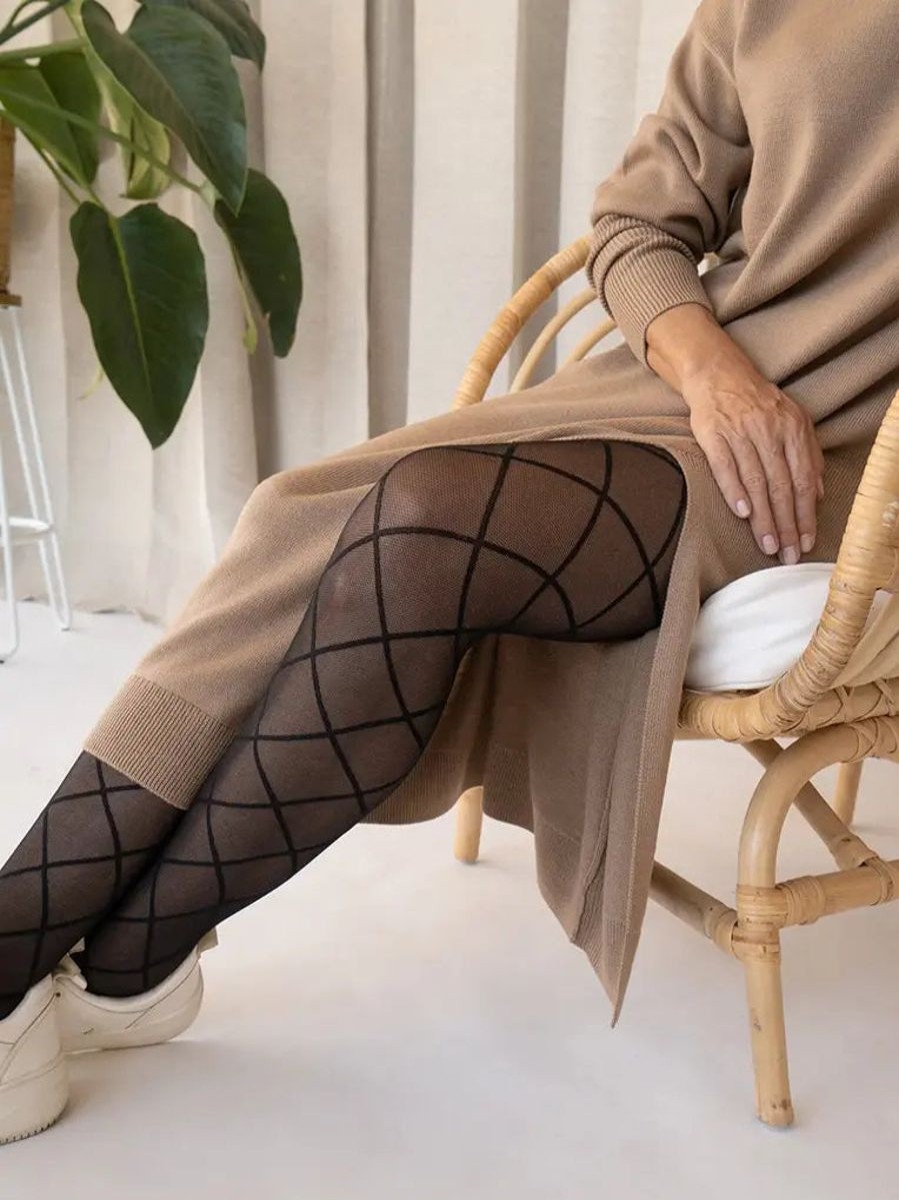 Best Rachel Eco Large Argyle Tights