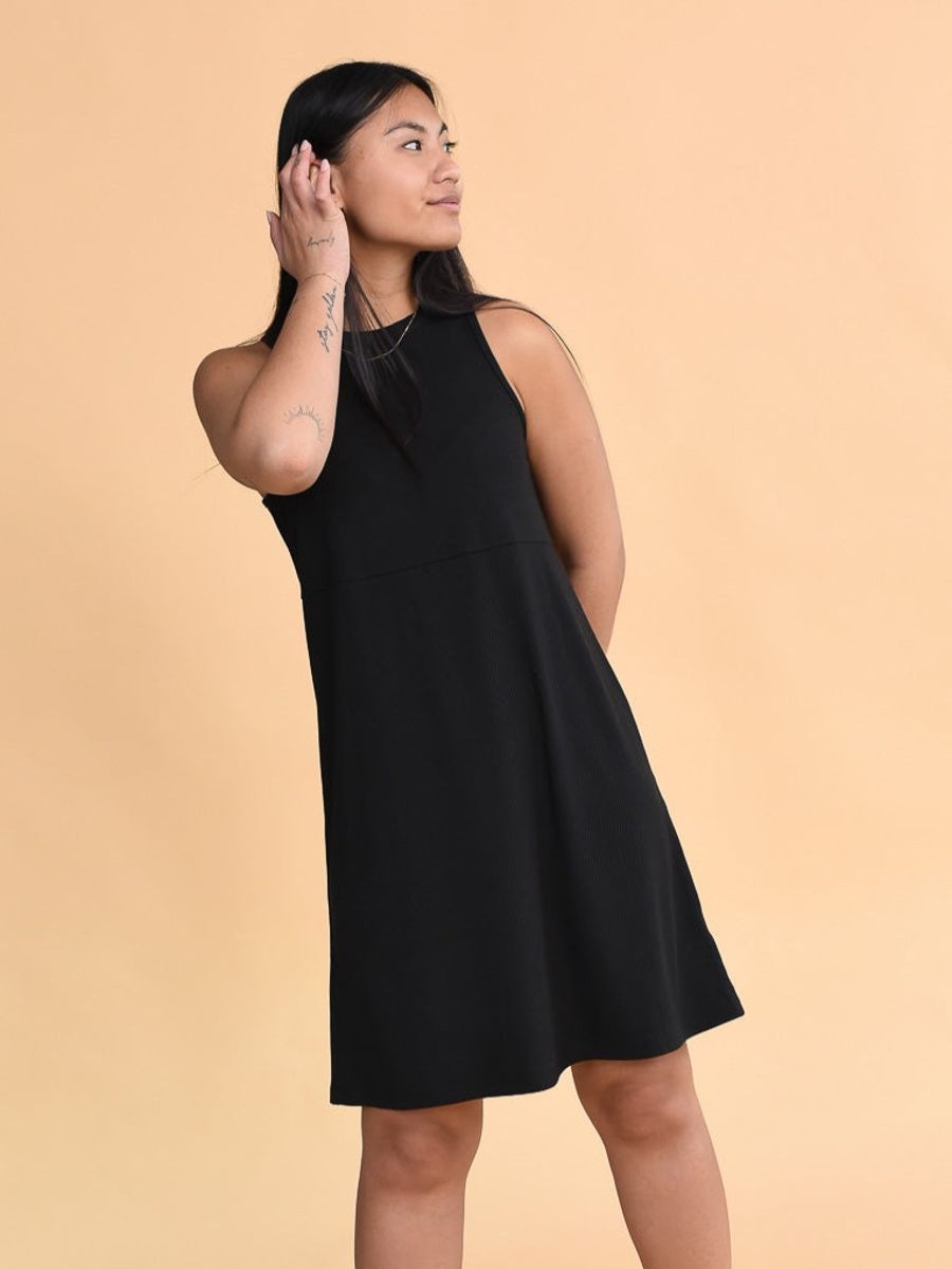 Clearance Rachel Amber A-Line Dress Black